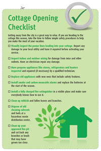 Cottage Checklist
